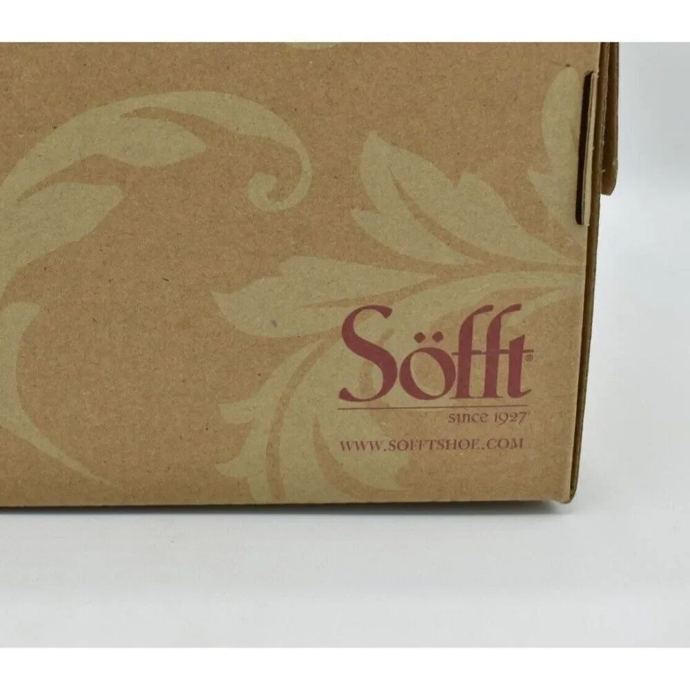 Sofft‎ Womens Size 11 Cali Ginger Tan Suede Wedge Open Toe Floral Sandals Shoes
